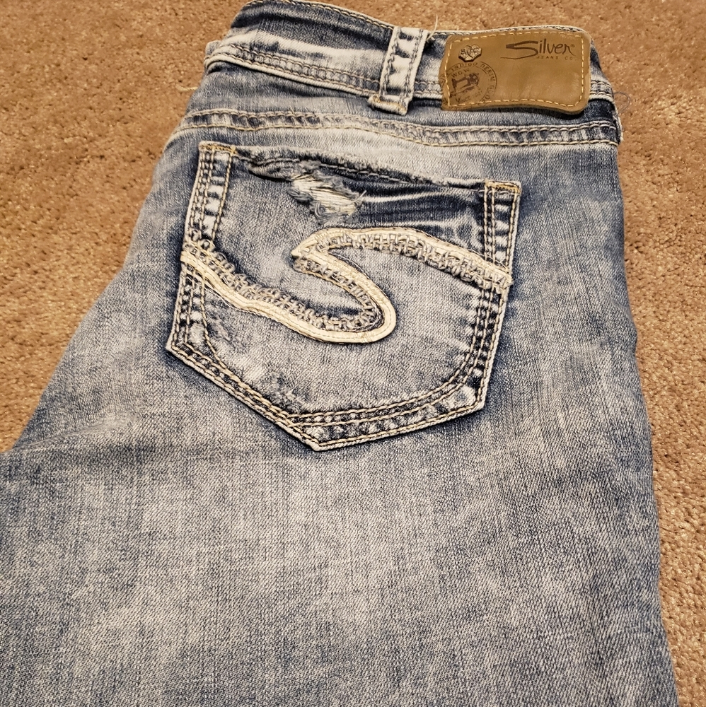 Silver capris